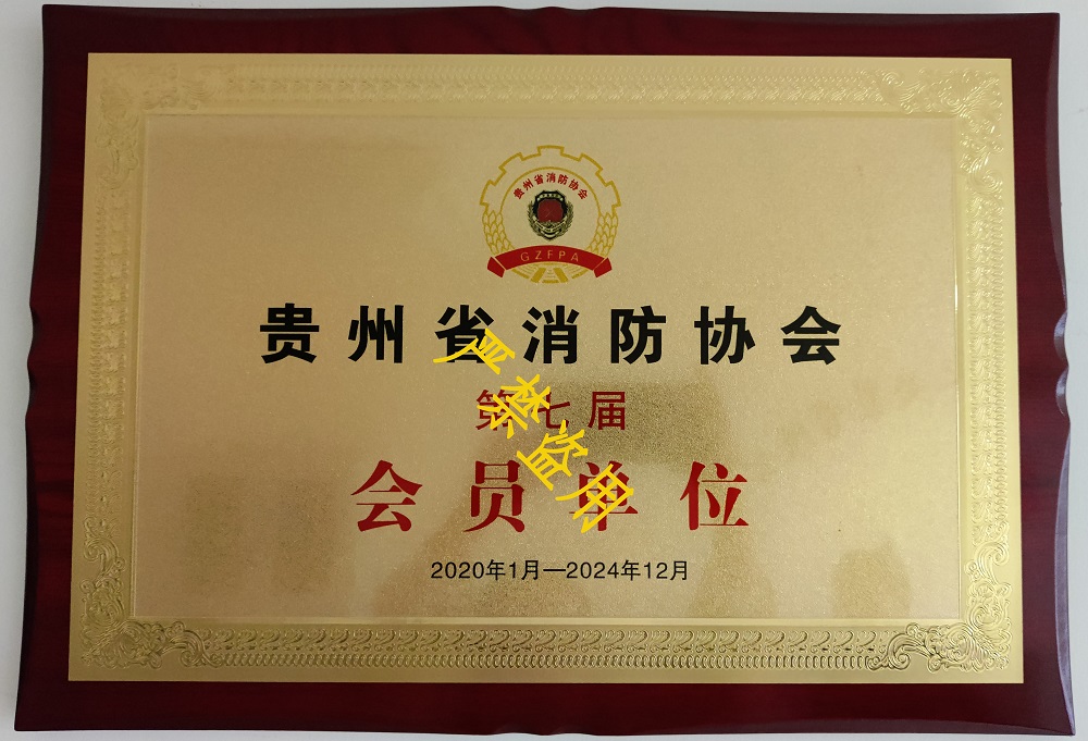 贵州省消防协会证书